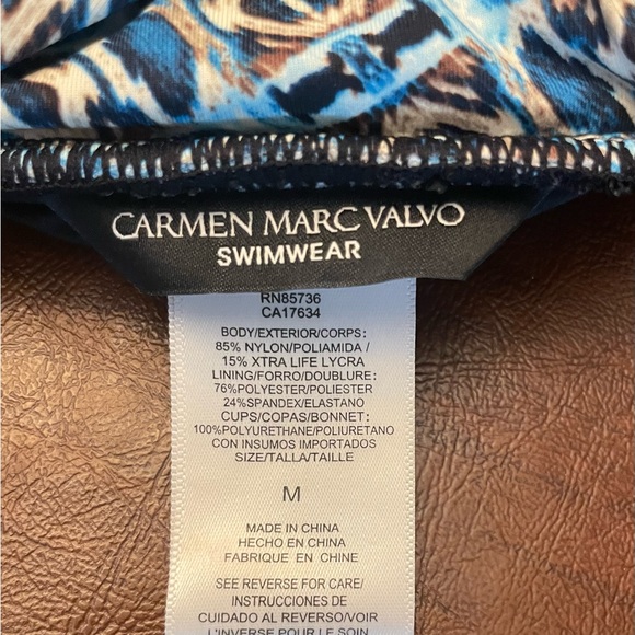 Carmen Marc Valvo Tank Swim Top - Picture 4 of 7